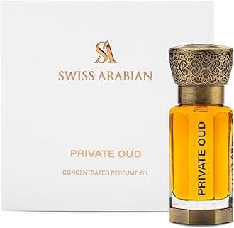 Swiss Arabian Private Oud Concentrated Perfume Oil, 12ml, Premium Quality Perfume Oil, Unisex Fragrance, Oud, Gourmand, Luxurious Blend Perfume for Women and Men