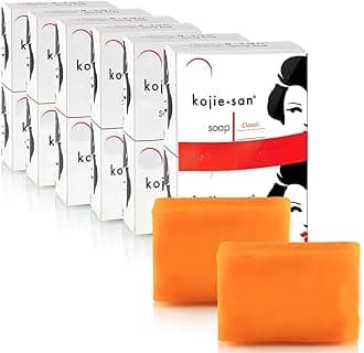 Kojie San Skin Lightening Kojic Acid Soap (65g, Pack of 12)- 2 Bars