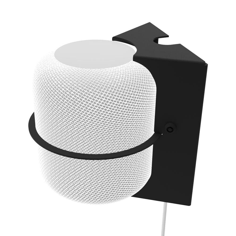 RackSolutions Secure HomeBase Wall Mount for Apple HomePod - Secure, Lockable Mount with Cable Management