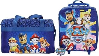 Bioworld Paw Patrol Pups & Logo 3-Piece Youth Duffle Bag Travel Set With Pilot Case & Luggage Tag, Paw Patrol Pups, One size