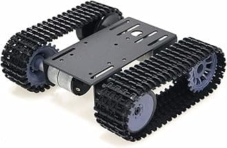 Professional Robot Tank Chassis TP101, Tracked Car Moving Platform, Remote Control Robotic Model with DC Motor, DIY Smart Track Crawler for Arduino, Raspberry pi School Sciences Eduaction Kits