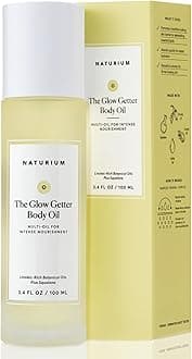 Naturium The Glow Getter Body Oil, Multi-Oil for Intense Nourishment, Hydrating & Moisturizing Formula, Vegan & Cruelty-Free, 3.4 oz