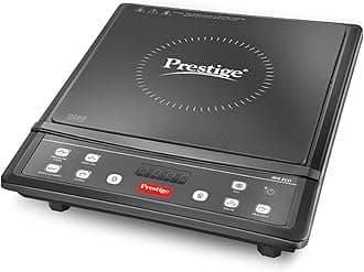Prestige IRIS ECO 1200 W Induction Cooktop with automatic voltage regulator |Indian Menu option|Power Saver|Timer with User Pre-Set|1 year warranty|Black