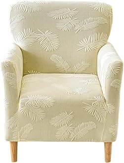CRFATOP Printed Stretch Chair Slipcovers with Arms for Living Room 1 Piece Accent Chair Covers Soft Banquet Chair Covers Saucer Armchair Furniture Protector Office Reception Reading Sofa,A29