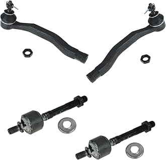 TRQ Front Inner and Outer Tie Rod Set 4 Piece Compatible with 1997-99 Acura CL 94-97 Honda Accord 95-98 Odyssey 96-99 Isuzu Oasis