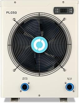 Heat Pump Pool Heater for Above Ground Pools Up to 4000gallons, Max 15826BTU/hr, 5.62 COP, Fits 8/11/15 ft Pools, 110V-120V Swimming Pool Heat Pumps