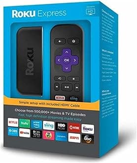 Roku Express HD 1080p Digital Streaming Media Player, 3900RW