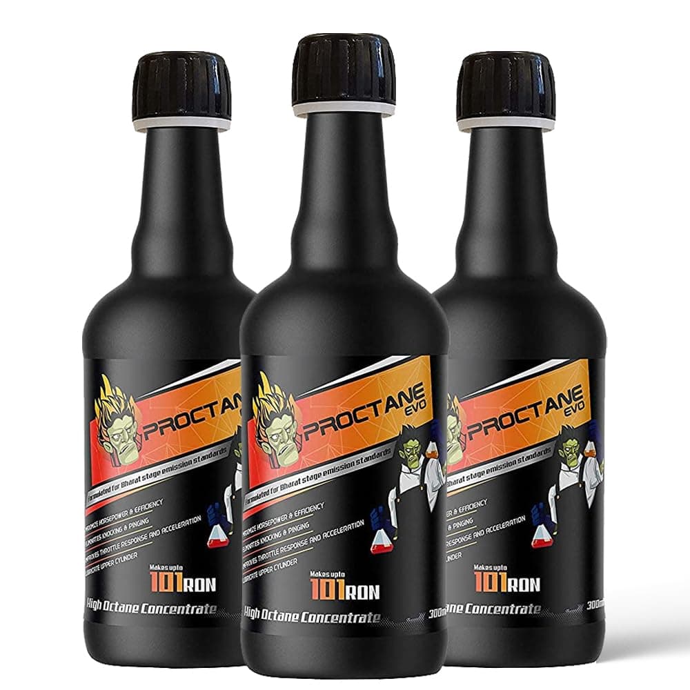 - High Octane Booster for Max Engine Power, Efficiency, Mileage Boost, Complete Fuel Burn - Suitable for All Petrol Vehicles (MMT Free) (300 ml, Pack of 3)