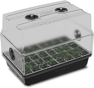 AC Infinity Humidity Dome, Germination Kit with Sturdy Drip Tray, 5x8 Cell Seedling Tray, and Vented Height Extension Panels, for Seed Starting, Propagation, Cloning Plants