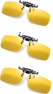 Clip on Flip up Polarized Lens For Prescription Glasses UV Protection Sunglasses (Clear lenses not Polarized)