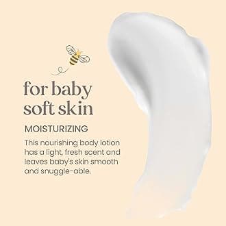 Burt's Bees Baby Lotion for Sensitive Skin, Nourishing and Hypoallergenic Lotion with Shea Butter, Original Scent, 99% Natural Origin, 12 Oz