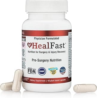 HealFast Surgery & Injury Recovery Supplement (Pre-Op): Quercetin, Probiotics Supplement | Wound Healing, Pain Relief, Liposuction, Tummy Tuck, and BBL Post Surgery Supplies