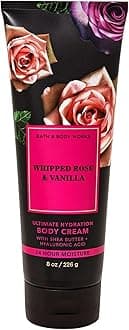Bath & Body Works Ultimate Hydration Body Cream For Women 8 Fl Oz 1- Pack (8 Ounce (Pack of 1), Whipped Rose & Vanilla)
