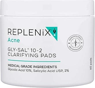 Acne Solutions Gly-Sal 10-2 Exfoliating Acne Pads with Glycolic Acid and Salicylic Acid, 60 count