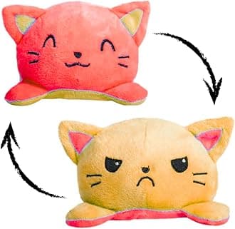 Storio Toy Cat Plushie Reversible Soft Toys for Kids | Plush Soft Toys for Baby Boys and Girls| Best Gift | Cat Soft Toy for Kids