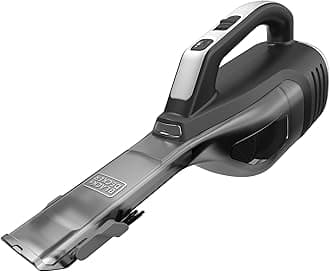 BLACK+DECKER Flash Handheld Vacuum, LED Debris Light, 12V Cordless, Quick Empty Bowl, Onboard Flip Out Brush and Cervice tool Attachment, DVD320J-GB