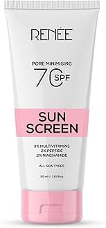 RENEE Pore Minimizing Sunscreen SPF 70 With 2% Niacinamide, 2% Peptide & 3% Multivitamins, 50Ml
