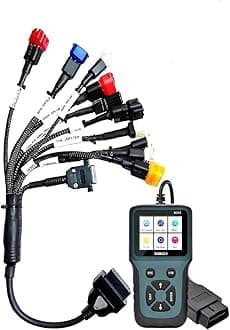 DANLITE Bs6 bike cable 11 coplar & V311 OBD Scanner fast connectivity Multi-colored cable special molded Brand: Danlite Tools Technician