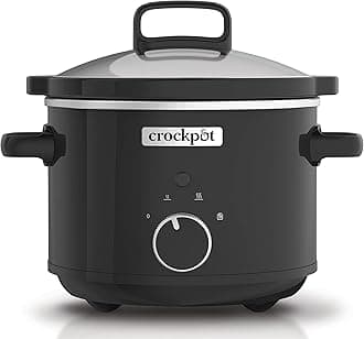 Crock-Pot CSC046 Slow Cooker, 2.4 Litre, Black, Stoneware, 2.4 liters