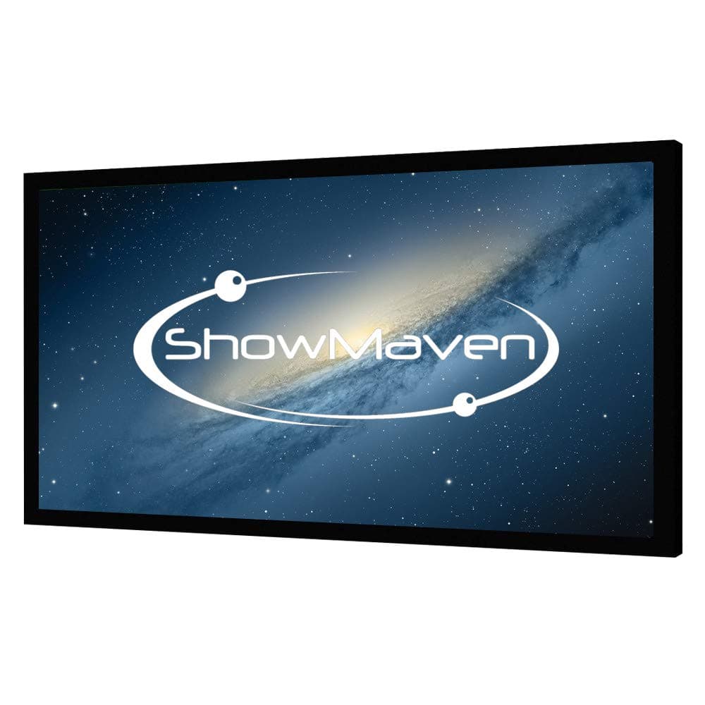 100in Fixed Frame Projector Screen, Diagonal 16:9, Active 3D 4K Ultra HD Projector Screen for Home Theater or Office (16:9, 100")