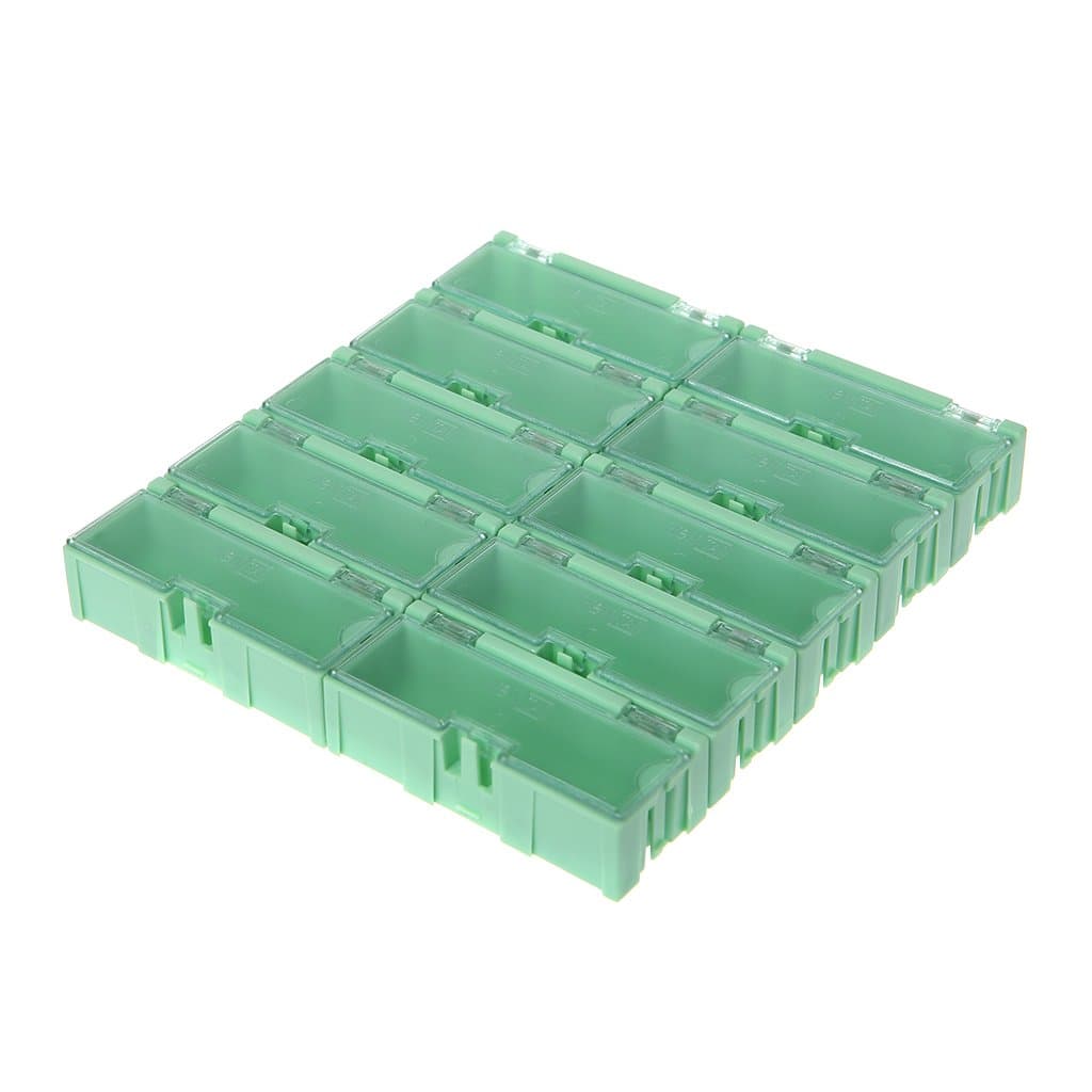 SMD SMT Electronic Box IC Electronic Components Plastic Storage Case Small Parts Tool Box 75x31.5x21.5mm
