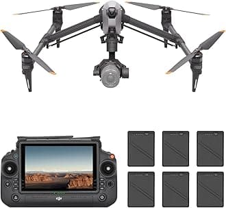 DJI Inspire 3 Standard Bundle, ProRes 8K RAW/CDNG Full Screen, 1/1.8 Inch Ultra Wide Angle Night FPV Camera, Dual Frame Setups, O3 Pro Video Transmission