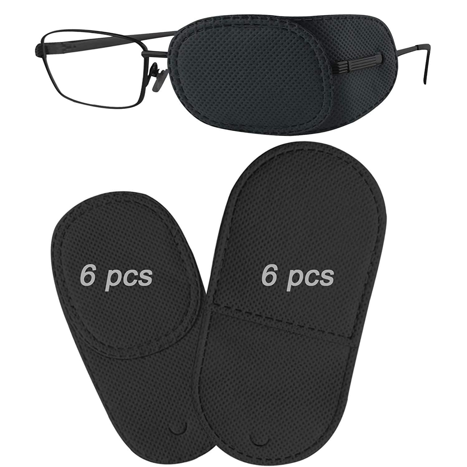 THSIREE Eye Patch for Glasses, 2 Size