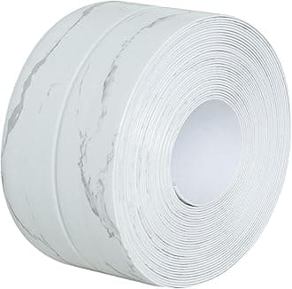 Waterproof Caulk Tape - Self Adhesive Sealer for Toilet, Bathroom & Bathtub Base, Edge Protector