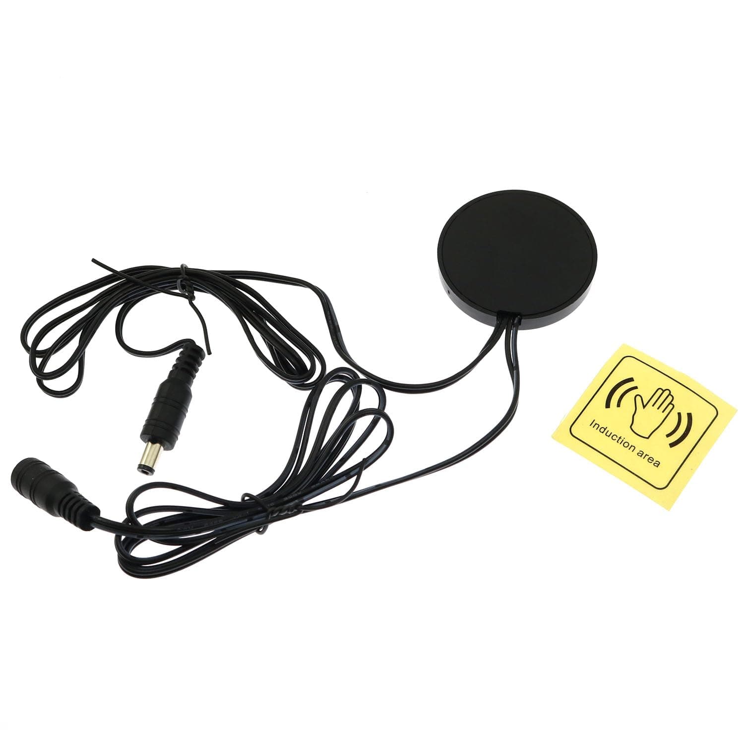 Maxmoral Hidden 12V LED Touch Dimmer Switch with DC Plug Adapter Sensor Dimming for Smart Home Strip Lights Penetrates Wood and Glass without Needing Holes