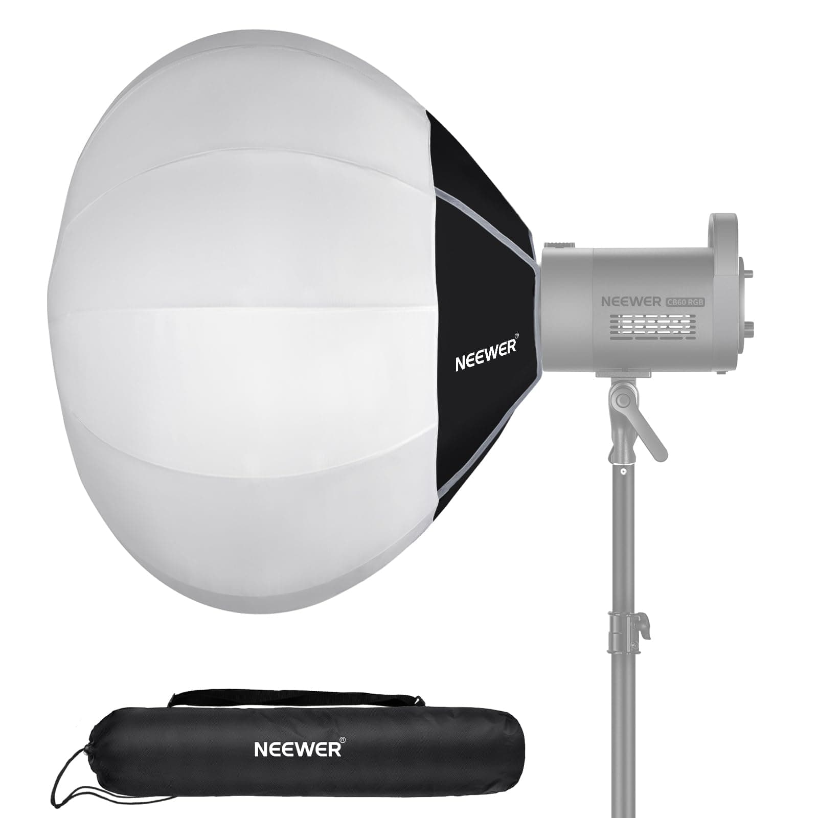 NEEWER 26"/65cm Lantern Softbox, Quick Release 360° Light Diffuser Bowens Mou...