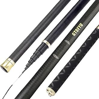 9Ft 12Ft 13Ft 18Ft 21Ft 26Ft 28Ft 30Ft Telescopic Fishing Rod Ultralight Travel Fishing Rod,Portable Collapsible Bass Crappie Rod,1 Piece Carbon Fiber Inshore Stream Trout Pole Free Tip