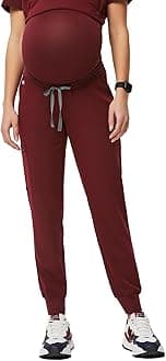 FIGSZamora Jogger Maternity Scrub Pants for Women — Slim Fit, 5 Pockets, 4-Way Stretch, Anti-Wrinkle
