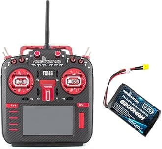 TX16S MKII MAX with AG01 Hall Gimbals Radio Control System ExpressLRS or Multi-Protocol 4in1 (ELRS Mode 2-Red with 6200)