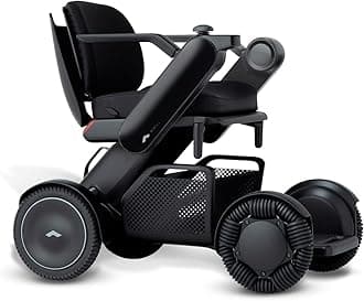 WHILL Model C2 Portable Power Chair (Black, 18" Wide Seat)