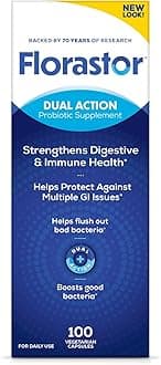 Probiotics for Digestive and Immune Health, 100 Capsules, Probiotics for Women & Men, Helps Flush Out Bad Bacteria, Boosts The Good with Our Unique Strain Saccharomyces Boulardii