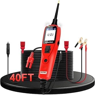 PowerScan PS100 Circuit Tester, Universal 12V 24V Automotive Power Circuit Probe Kit with 20ft Extension Cable, AC/DC/Continuity/Probe/Signal Test, Activate Component Electrical System Tool