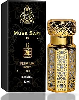 Ayaz Musk Safi Harbhajan's Singh Attar Concentrated Perfume Oil with composition of Musk Amber Sandalwood | Long Lasting Fragrance Eau de Toilette (For Unisex) (12 ml)