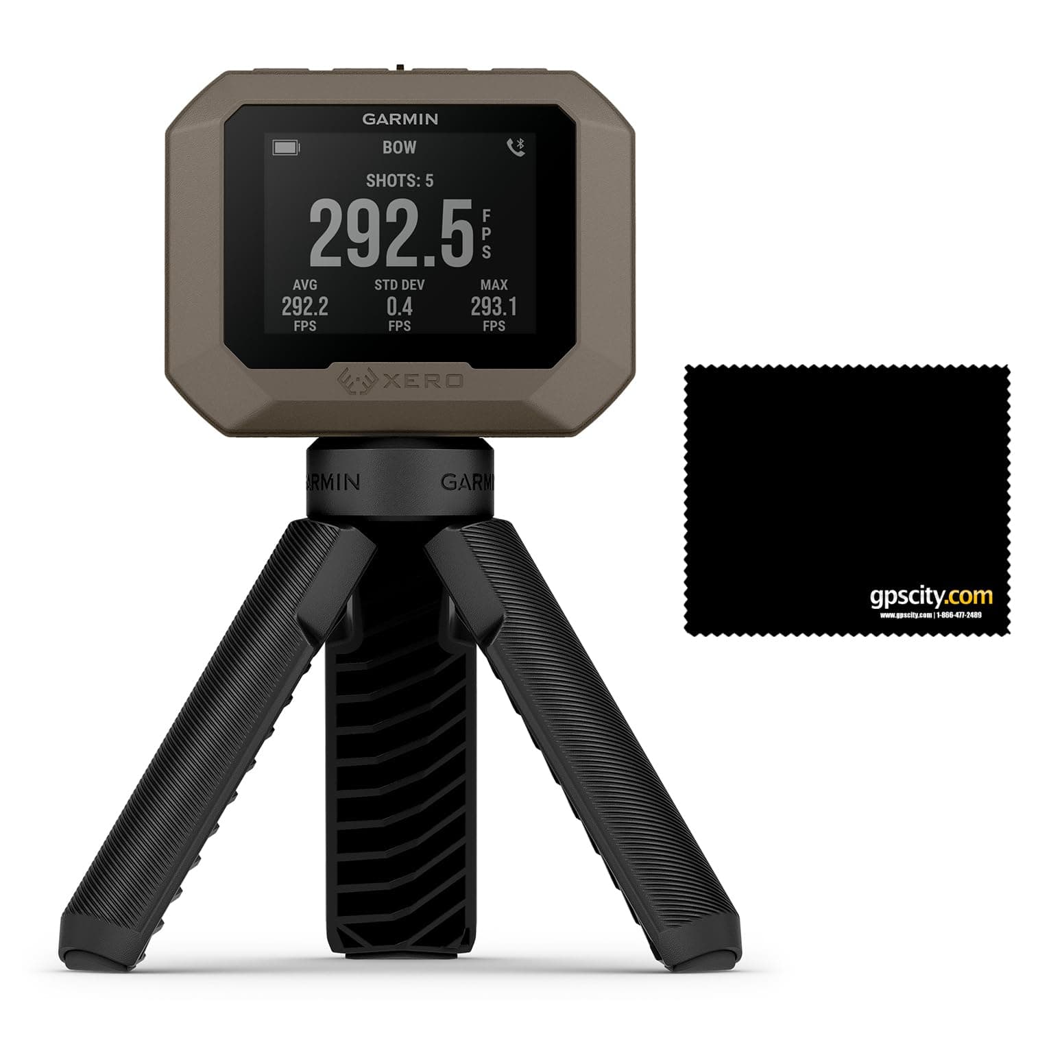 Garmin Xero C1 Pro Compact Chronograph Simple Setup Bundle GPS City Microfiber Cleaning Cloth (010-02618-10)