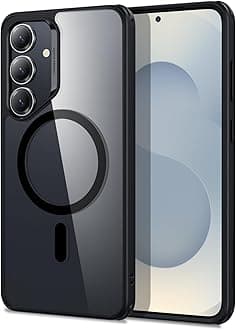 for Samsung Galaxy S25 Plus Case, Compatible with MagSafe, Magnetic Case for Galaxy S25+ Plus, Military-Grade Protection, Yellowing Resistant, Classic Series, Clear Black