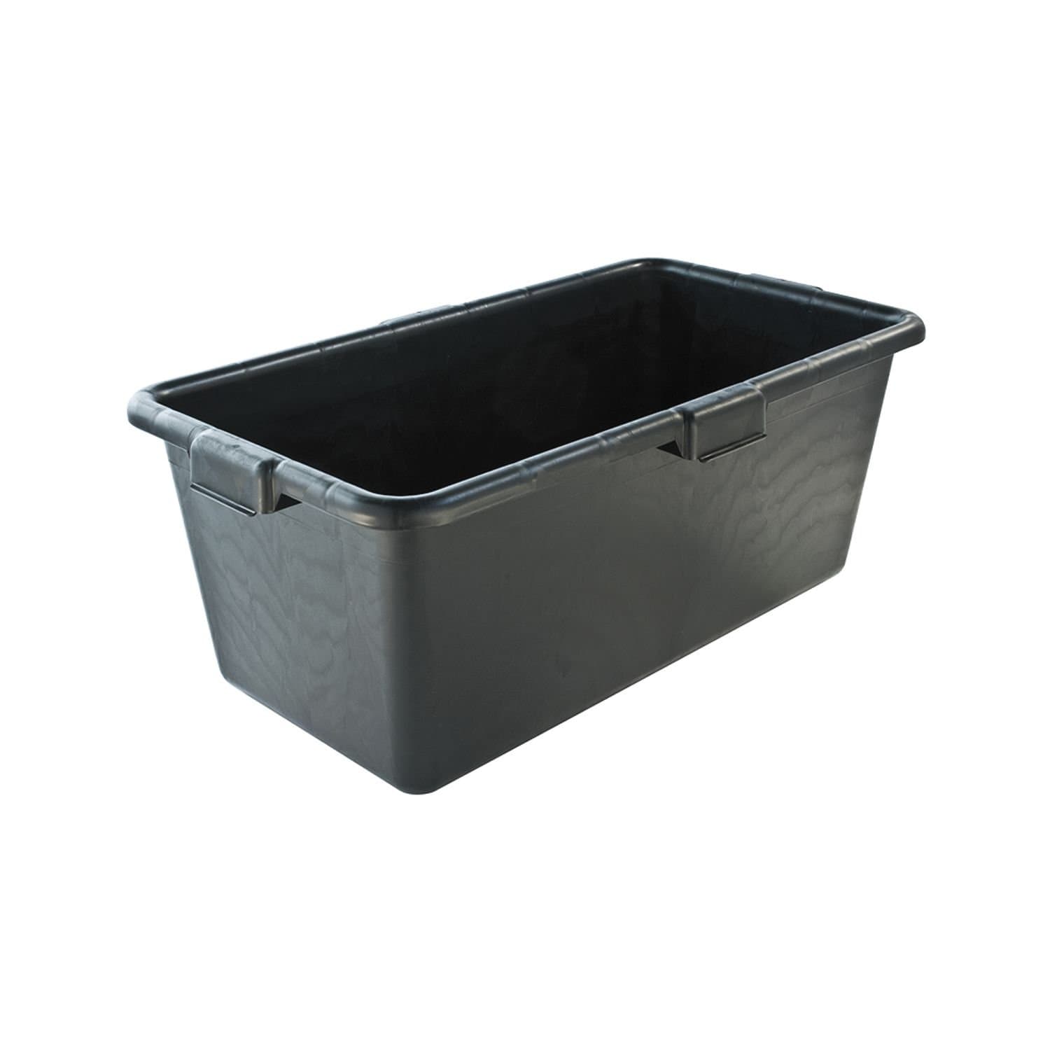 Teko Plastic Basic Mortar Trough with 2 Carrying Handles, 65 L, Black, One Size