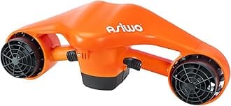 Asiwo Underwater Scooter, Sea Scooter Dual Motors with Action Camera Mount for Kids/Adults, Water Scooter 40M Waterproof for Scuba Diving Snorkeling Pool Sea Adventures