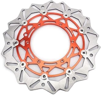 TOFR Supermoto 320mm Front Brake Disc Rotor for EXC SXF MXC XC SXS 125-640 Orange