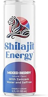 Shilajit Energy DrinK (12 pack, Blueberry)