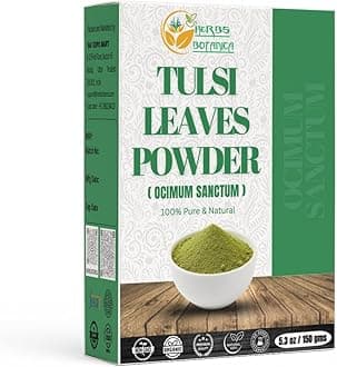 Herbs Botanica Tulsi Powder Tulasi Holy Basil Tulsi Powder Ocimum Sanctum Vitality & Wellness - Pure, Natural, and Invigorating Boost Immunity Naturally 5.3 oz