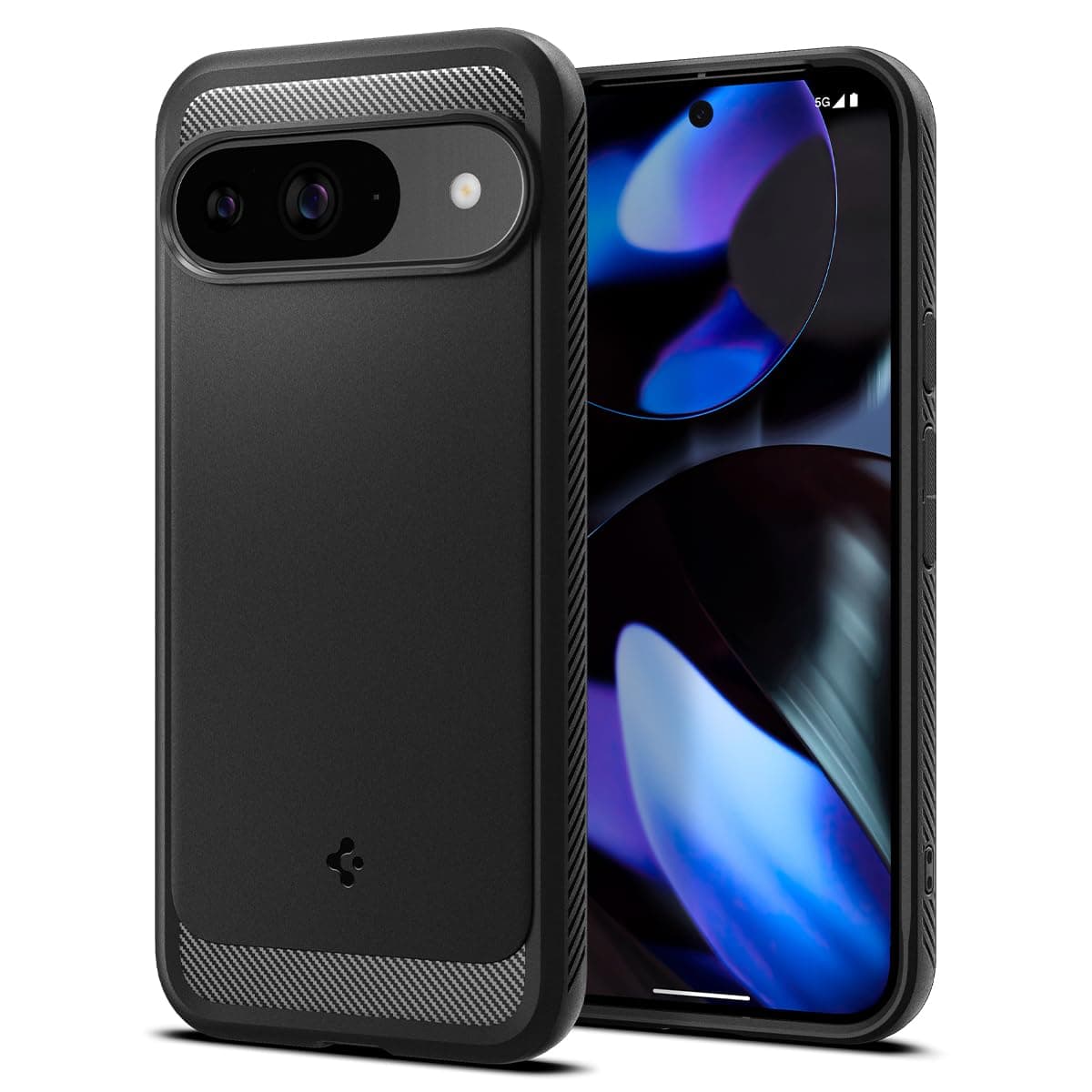 Rugged Armor Designed for Pixel 9 Case/Pixel 9 Pro Case (2024) [Hard Shell] [Military-Grade Protection] - Matte Black