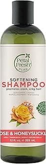 Pure Softening Rose & Honeysuckle Shampoo | mild shampoo for daily use | No Sulphates, Silicones & Paraben Free | 100% Vegan, Cruelty Free - 355 ml