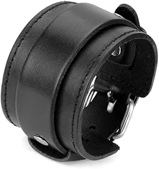 Leather Cuff Bracelet Punk Braided Bracelets Rock Leather Wristbands Faux Mens Leather Bracelet Gothic Viking Bangle Adjustable Wrap Bracelet for Women,Men