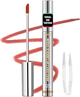 Lip Stain - Lip Stain Peel Off | Waterproof, Transfer-Resistant, Smudge-Proof | Precise Application, One-Peel Finish | Long Lasting Lip Liner Stain for All-Day Color Hold（Coral Pink）
