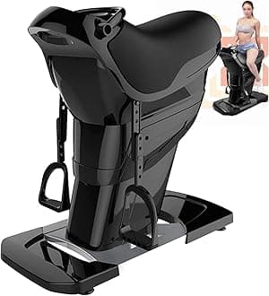 COYEUX 200W Electric Horse Riding Machine, Indoor Riding Equipment, 3 Smart Modes Abdominal Training Device, 20 Speeds Simulation Riding, with Bluetooth Music Function, LCD Display