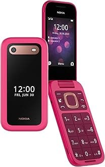 Nokia 2660 Flip 4G Volte keypad Phone with Dual SIM, Dual Screen, inbuilt MP3 Player & Wireless FM Radio | Pop Pink